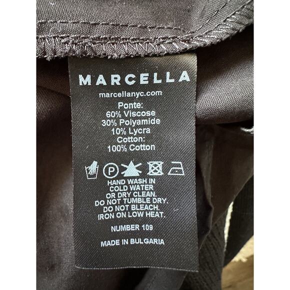 MARCELLA NYC Innogen Jersey A-Line Pocket Fit Flare Maxi Dress Black Size Large - Picture 12 of 13